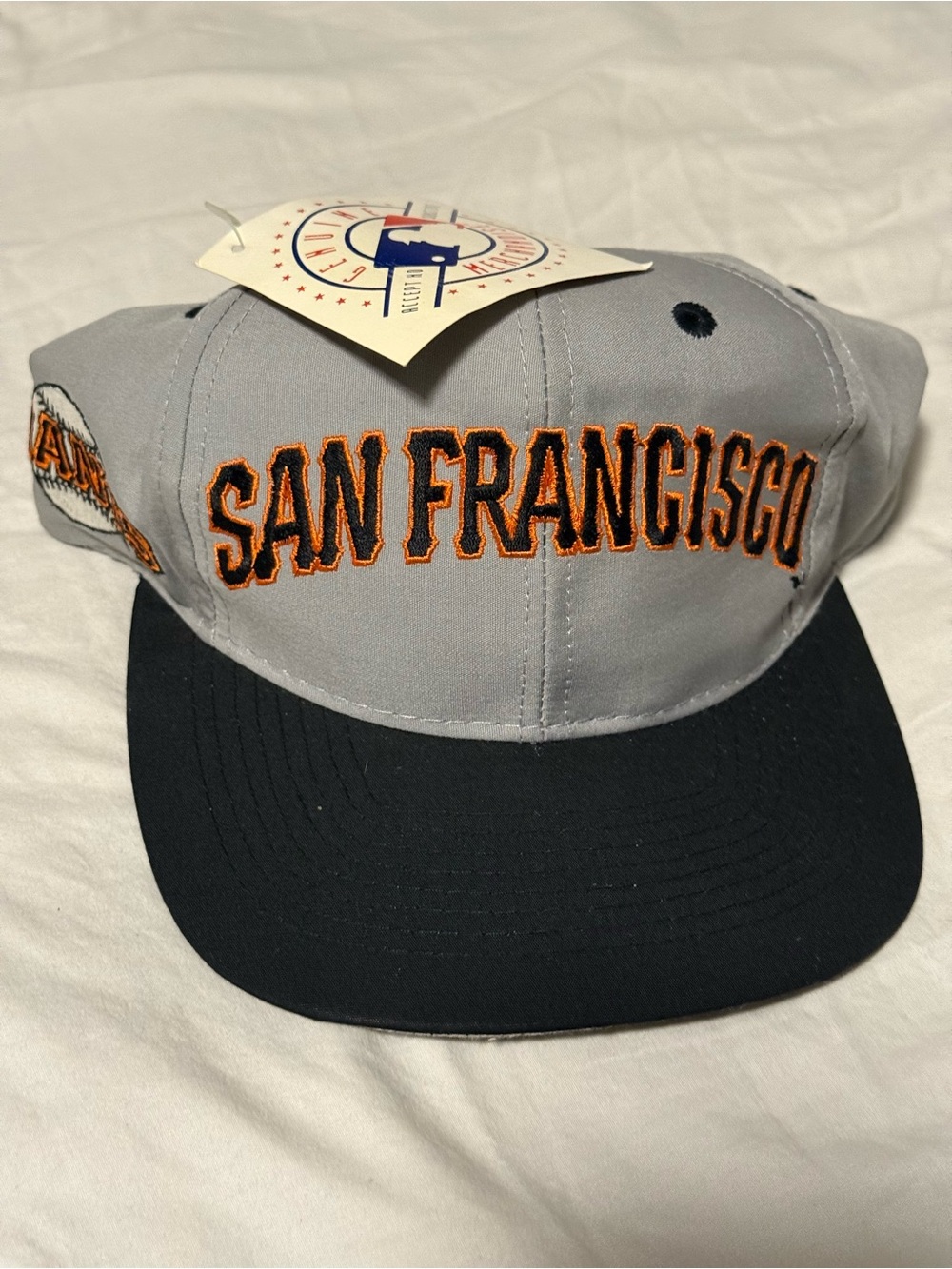 LOGO 7 San Francisco Cap - Gray Crown with Black Bill & Orange Embroidery